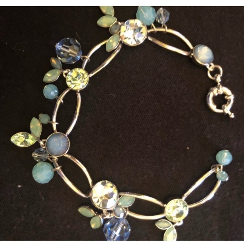 Givenchy rhinestone dangle beads vintage bracelet Lovely Colors Iconic Designer